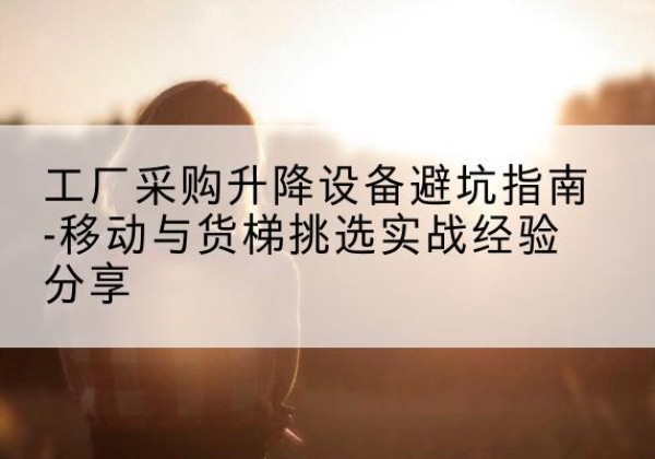 召陵移动式升降机怎么选-工厂采购升降设备避坑指南-移动与货梯挑选实战经验分享